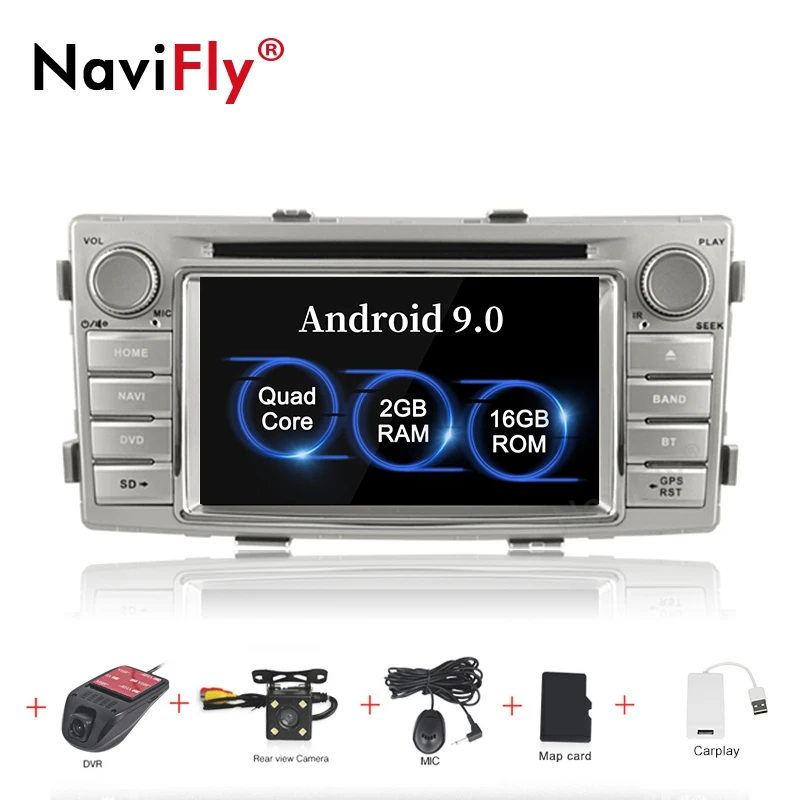 Новинка! Android 9,0 автомобильный dvd-плеер для Toyota Hilux Fortuner 2012- Автомобильный Радио gps Навигация стерео Мультимедиа Bluetooth wifi