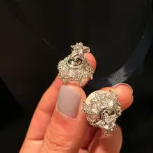 Пятиконечные серьги в виде звезды с жемчугом Циркон Элегантный индивидуальный дизайн дамы горный хрусталь уха аксессуары