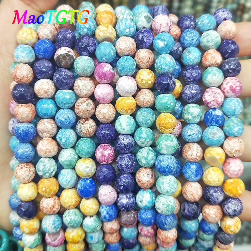 

Colorful Natural Agates Beads For Jewelry Making Bracelet Necklace 4/6/8mm Agates Beads Jewelry Making Accessories Wholesale