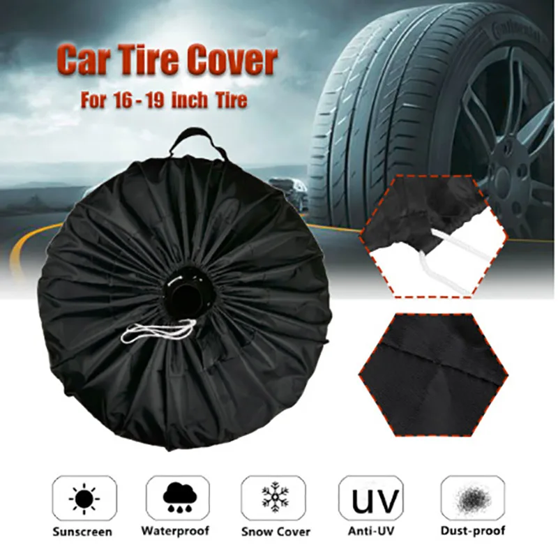 Universal CarTire Cover Case Spare Tire Wheel Bag Tyre Spare Storage