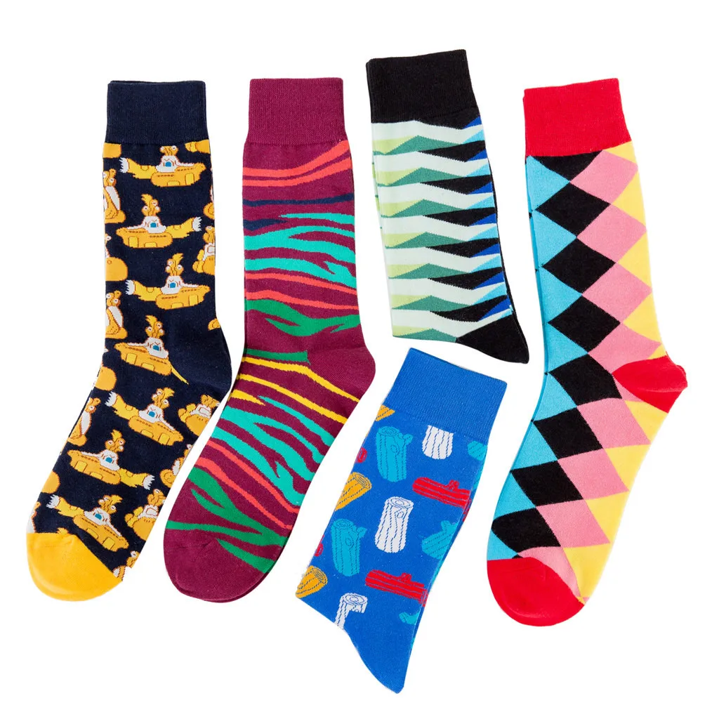 ORLVS счастливые носки унисекс осень зима длинные носки Мужская calcetines skarpetki meia calcetines hombre divertido хлопковые носки#4