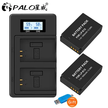 

For LP-E12 Battery LPE12 LP E12 Camera Batteries For Canon EOSM M10 M50 M100 Rebel SL1 100D KISS X7