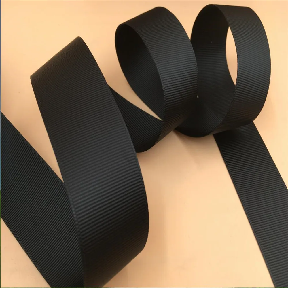 

15mm 10yards Black Grosgrain Ribbon Webbing Decoration for Gift Wrapping Party Wedding Decora Handmade Rose Flowers Belt