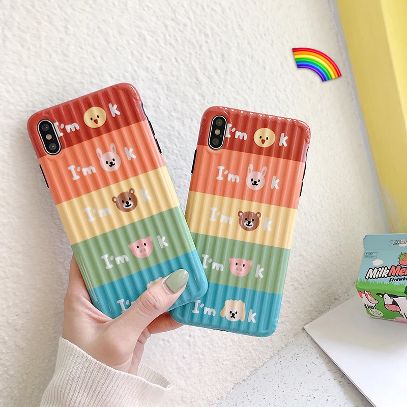 

Cartoon phone case for iPhone 11 Pro Max set cute female silicone soft case for iPhone X XR XS Max 8 7 6 6S Plus case
