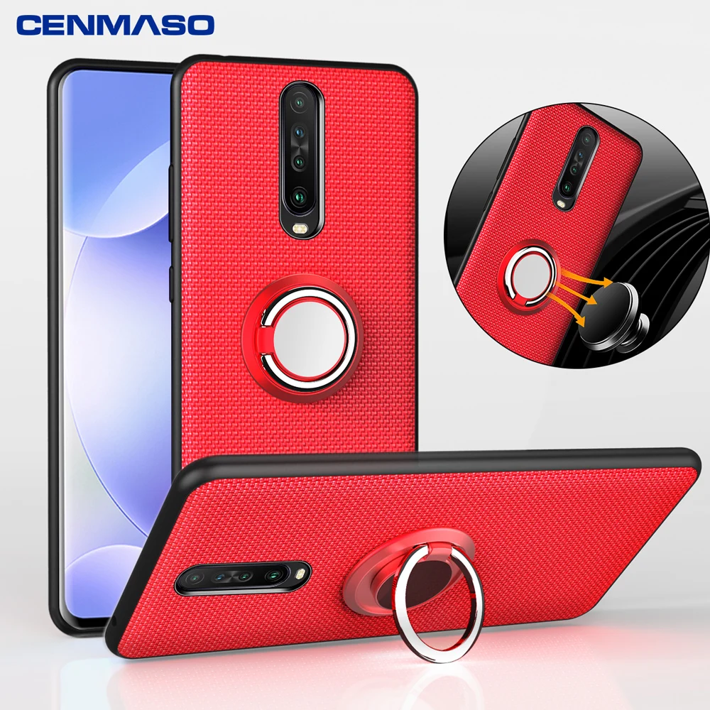 

For Redmi K30 5G Case Car Magnetic Stand Ring Shockproof Cover for Xiaomi Mi Note 10 9T Redmi Note 8T 8 7 Pro K20 K30 Case