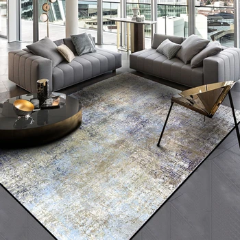

Abstract Nordic Gray Carpet and Rug Bedroom Kids Baby Play Crawling Floor Mat Non-Slip Area Rugs for Living Room Home Decorative