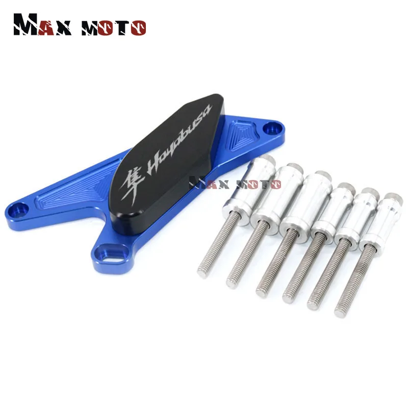 Blue Для Suzuki Hayabusa GSXR1300 GSX1300R 1999-2013 2012 2011 Мотоцикл с ЧПУ рамка Ползунки Краш Pad крышка защита от падения - Цвет: Blue