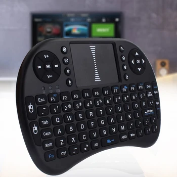 

2.4GHz Wireless Remote Keyboard Mouse Touch Pad + USB Receiver For Smart TV 2.4GHz Wireless Remote Keyboard