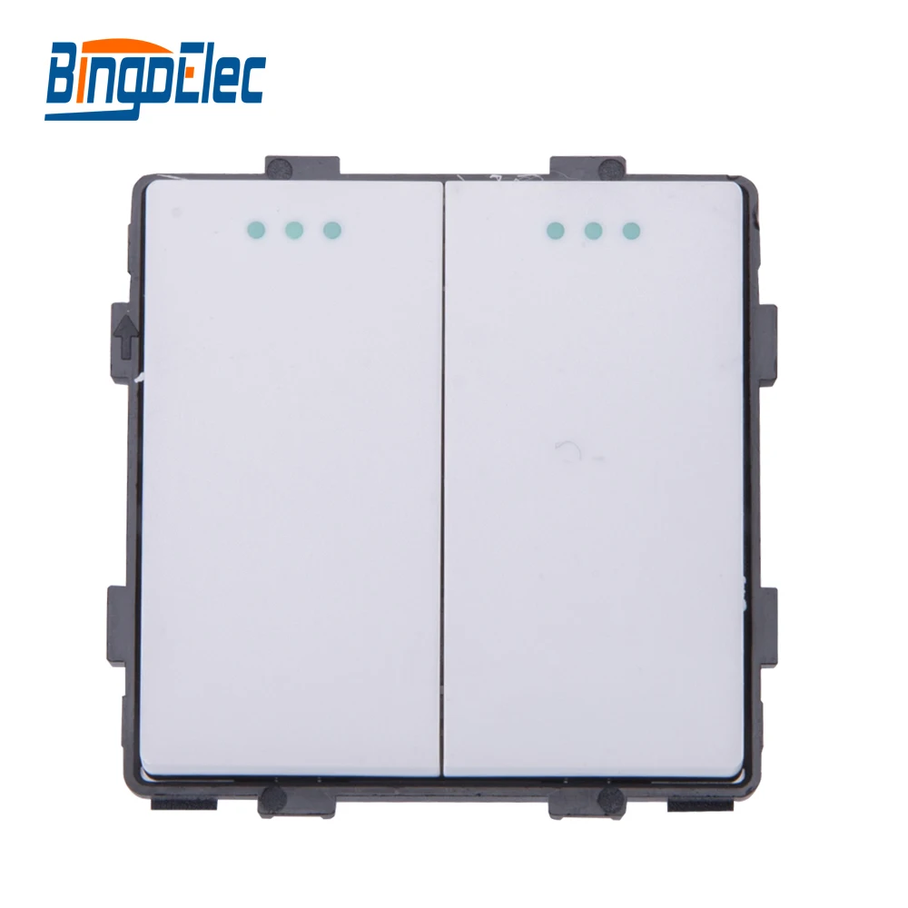 2G1W Push Switch White 正面