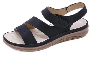 

YEELOCA summer shoes women retro m002 women beach sandals round head slope comfortable BR021