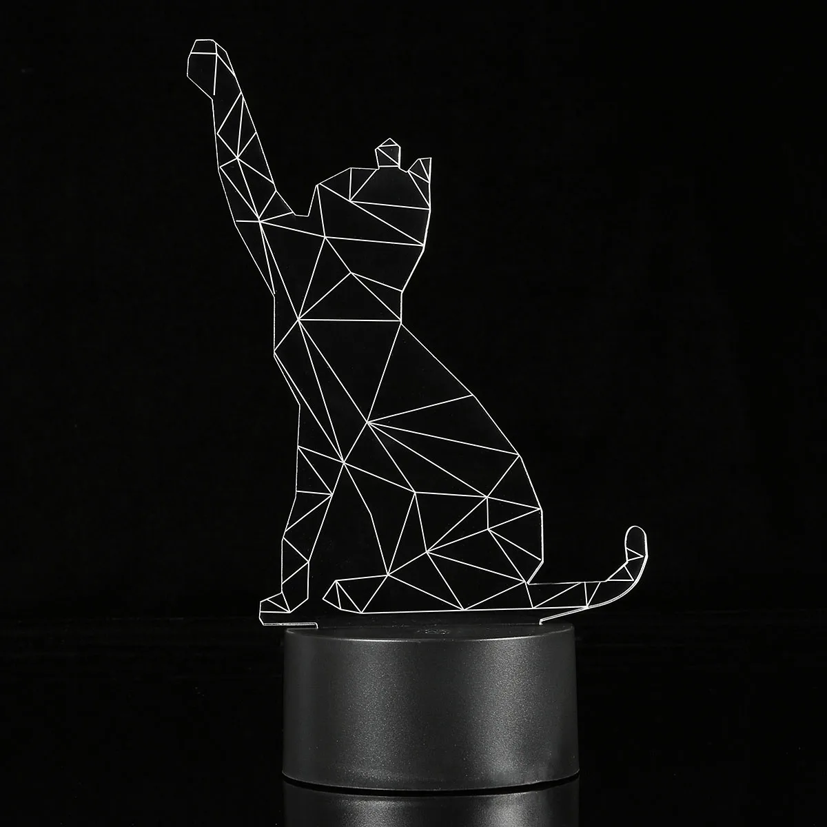 Becornce 3D иллюзия настроения лампа Акриловая Милая кошка цвет сменный USB 3D ночной светодиодный светильник с сенсорным управлением Декор для дома и спальни