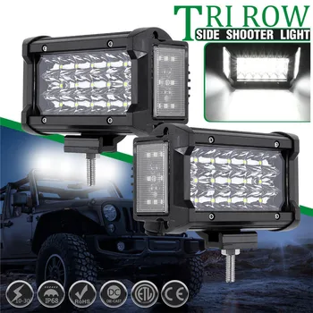 

led light 5 Inch 180W 3400LM Dual Side Shooter LED Work Light Combo Offroad Driving Lamp ходовые огни для авто
