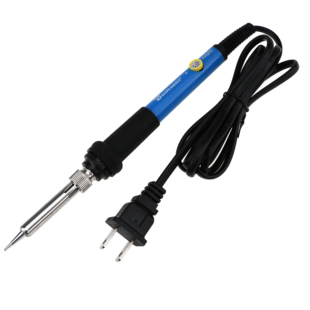 Support isolant pour fer à souder 220V EU, avec éponge et pointe de rechange.