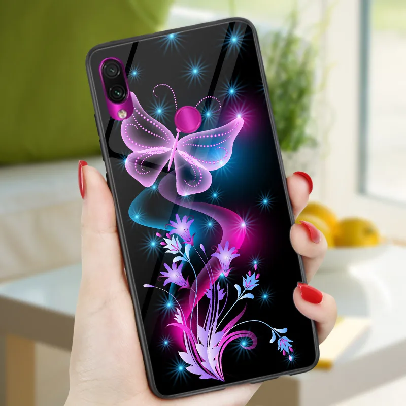 HD212 Для Xiaomi Redmi 7 7A 8 8A 6A 5A Redmi Note 8 7 6 5 8 Pro 5 A Prime 8T чехол-бабочка для телефона Redmi 5 Plus черный чехол PC TPU - Цвет: HD212