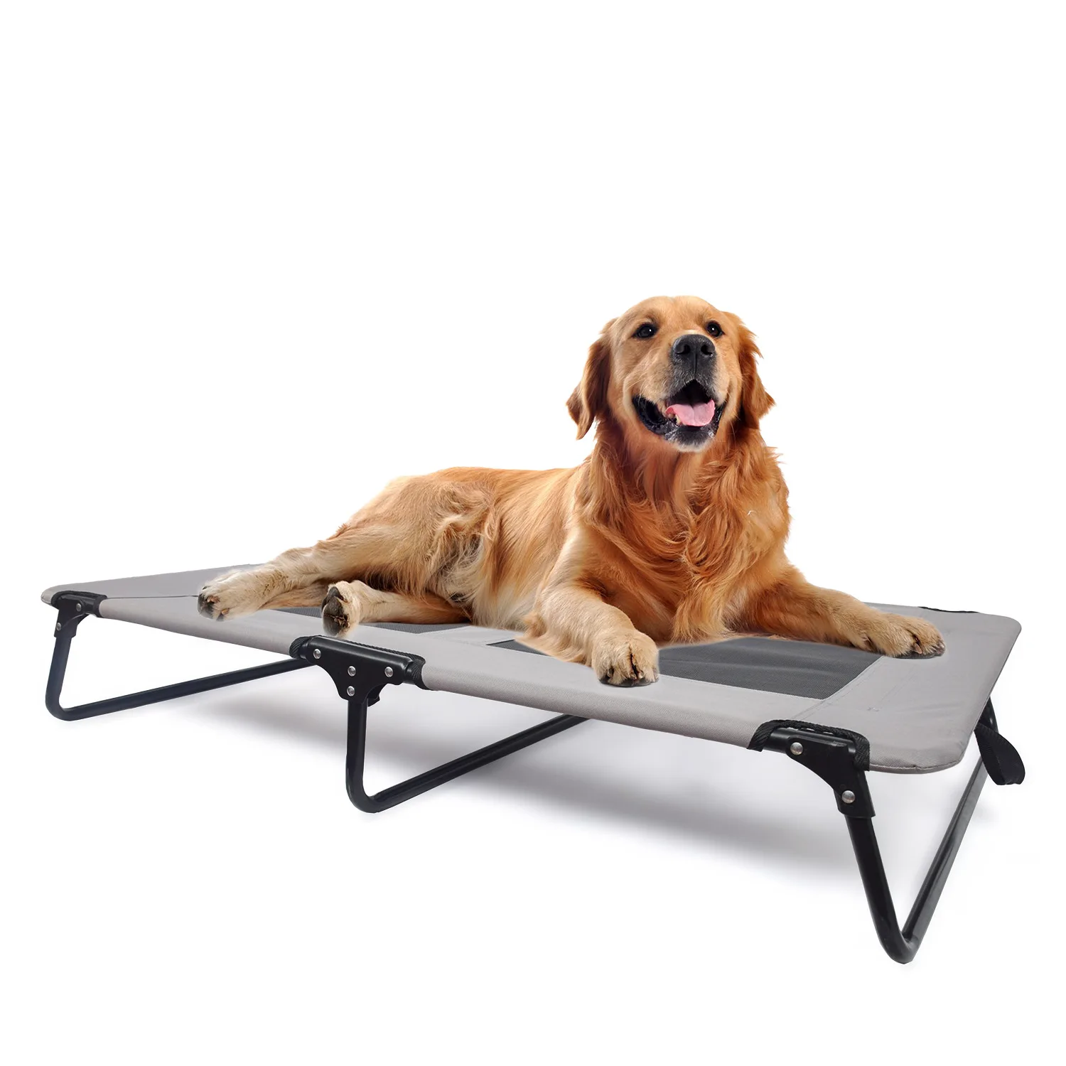 

Pet Supplies Outdoor Foldable Hole-Assembly Gray Oxford Cloth Breathable Pet Dog Bed a Generation of Fat