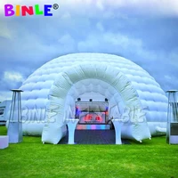 10m 80persons Striking Oxford Outdoor Inflatable Dome Tent With Led Strips Disco Igloo Party Wedding House Air Marquee For Event 1