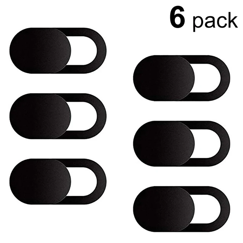 Black 6pcs no pack Чехол для веб-камеры 0,7 мм Тонкий веб-чехол для камеры подходит для ноутбука, настольного компьютера, ПК, Macboook Pro, iMac, Mac Mini, компьютера, смартфона - Цвет: Black 6pcs no pack