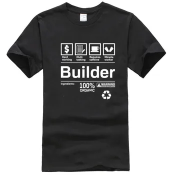 

Mens Builder T Shirt Construction Worker Gift-