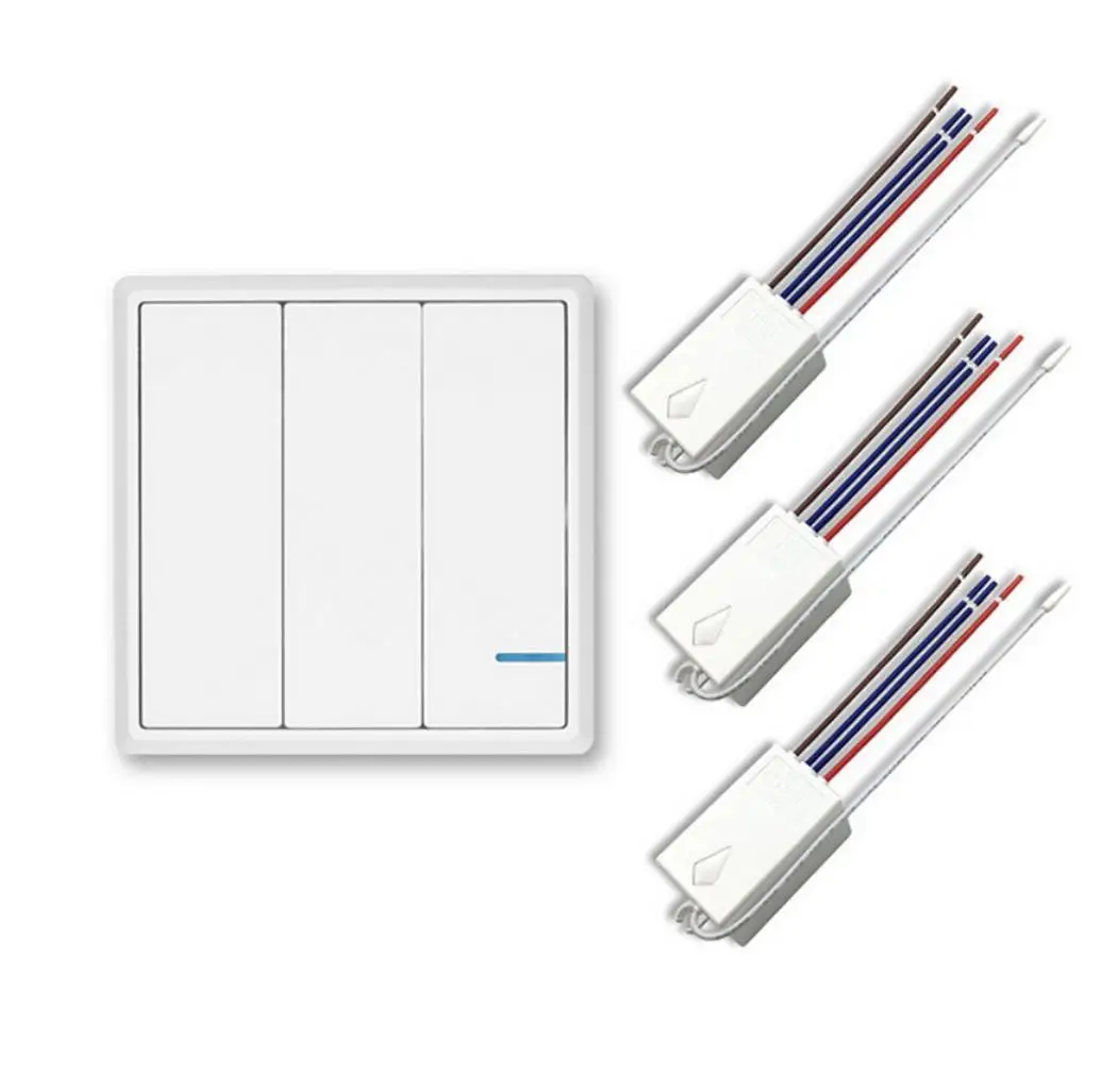 

Practical Waterproof Intelligent Remote Control Wireless Smart Home -40~+70C Wall Three IP54 Switch 1000W