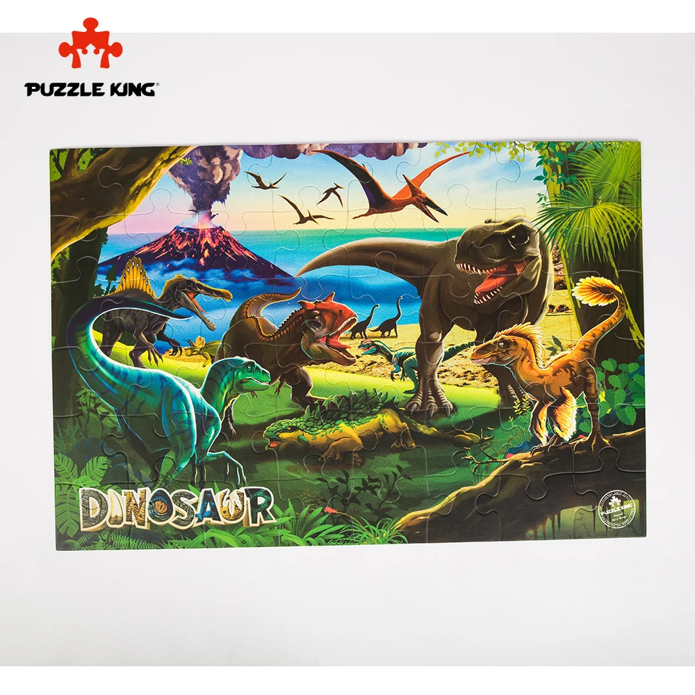 Головоломка Король 48P Обучающие игрушки AR головоломка игрушки с коробкой Мультяшные животные Обучающие игрушки-пазлы для детей Рождественский подарок
