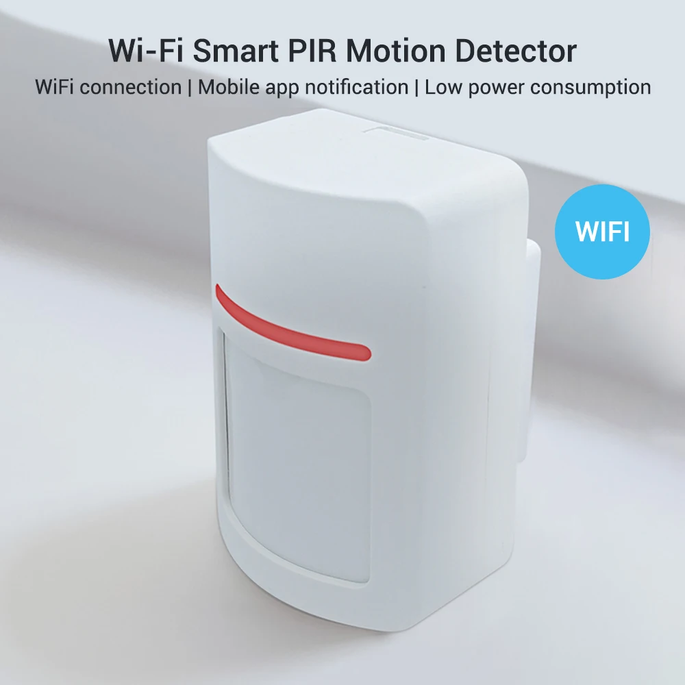 CPVan WiFi датчик движения WiFi детектор движения WiFi PIR датчик движения сигнализация WiFi инфракрасный детектор совместим с приложением TUYA
