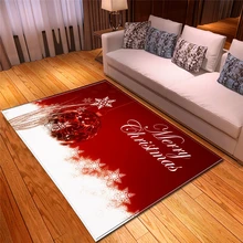 Большой моющийся прямоугольник без запаха Яркий Рождественский Декор для гостиной европейский и американский стиль мягкая фланелевая тонкая пена ковер
