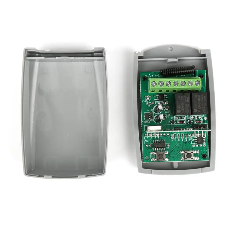 Universal 2 Channel Receiver AC/DC 9-24V 433mhz Fixed Code And Rolling Code Remote Control Receiver For Gate Garage Door 1