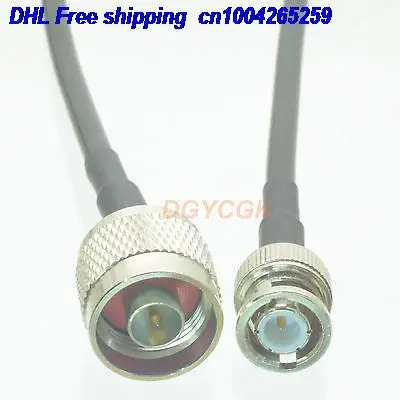 

EMS/ DHL 50pcs BNC male plug to N male plug straight RG58 Jumper pigtail 20" cable 22j