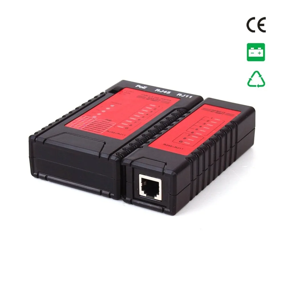 NOYAFA NF-468PT POE Тестер детектор POE Стандартный LAN сетевой кабель тестер RJ11 RJ45 детектор тестер инструмент с светодиодный светильник