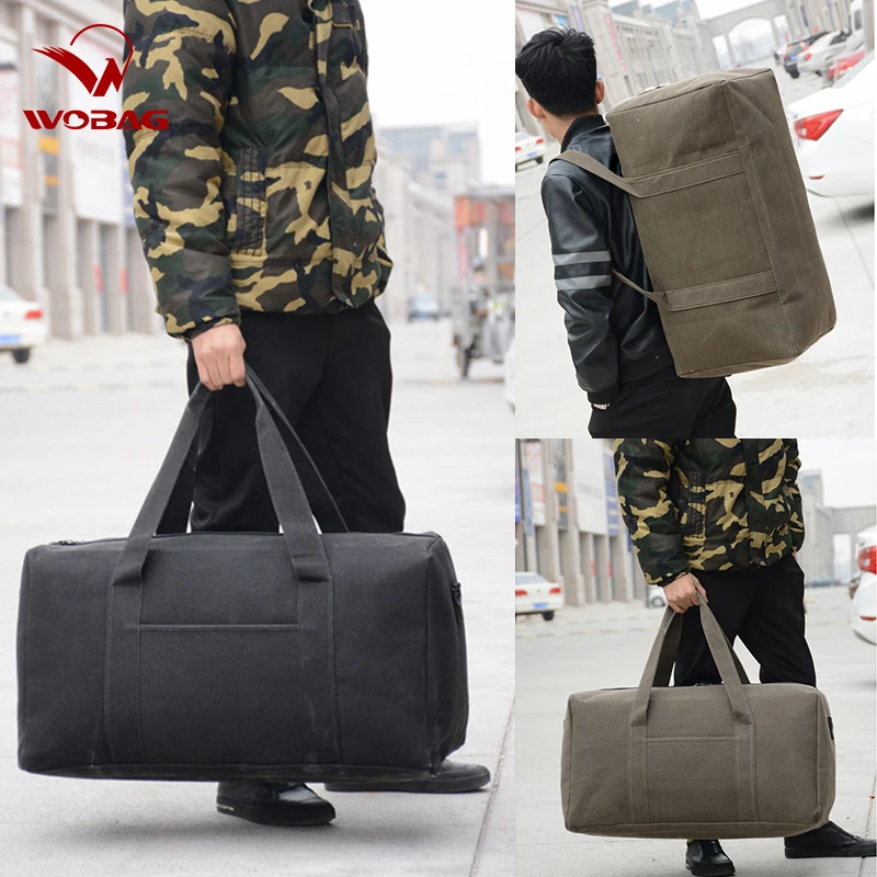 Wobag, мужские дорожные сумки, женская большая спортивная сумка для спортзала, ручная багажная сумка, повседневные дорожные сумки для путешествий, Холщовая Сумка на выходные