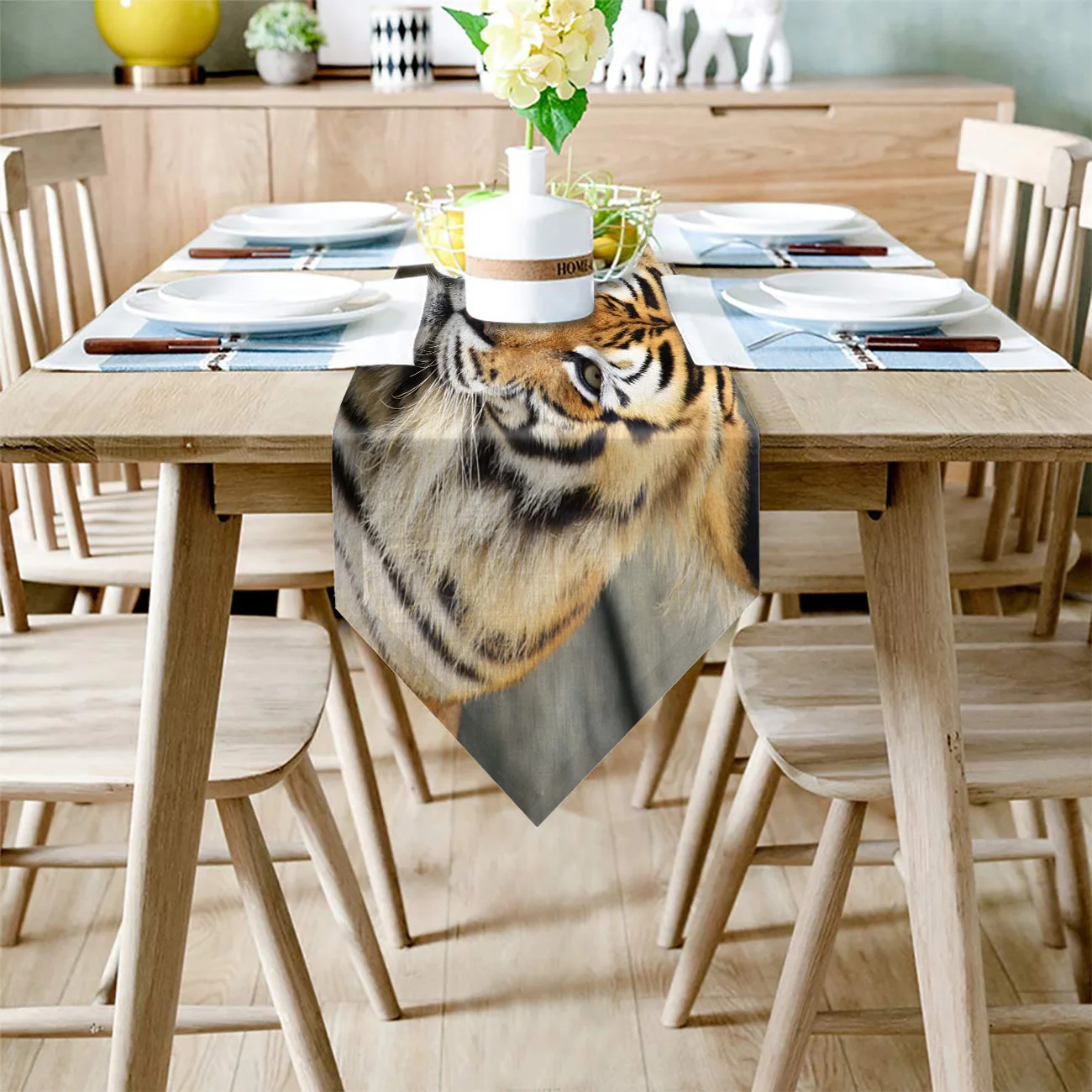 Тигр настольная дорожка рождественские украшения для домашнего стола Decorarion