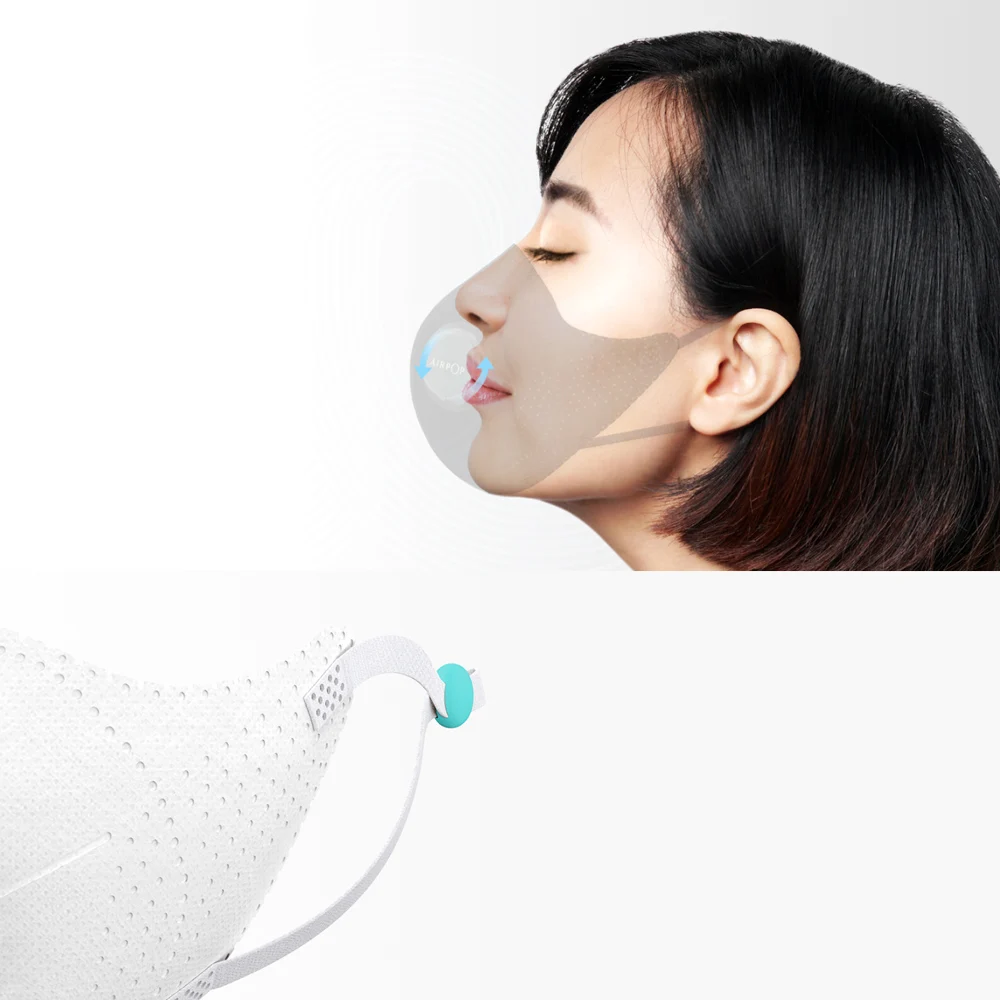 1 шт. Xiaomi Mijia Airpop Light 360 градусов воздушный износ PM2.5 анти-маска от дыма регулируемые ухо висячие удобные маски для лица для мужчин и женщин
