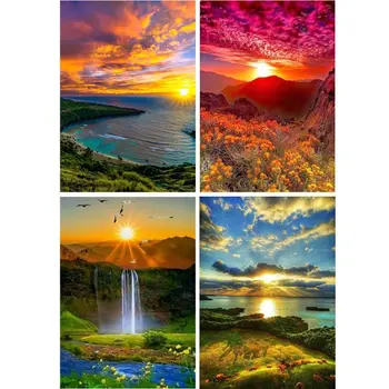 

4 Pack Asaka 5D Diamond Painting Kits Full Drill Rhinestone Embroidery Decor
