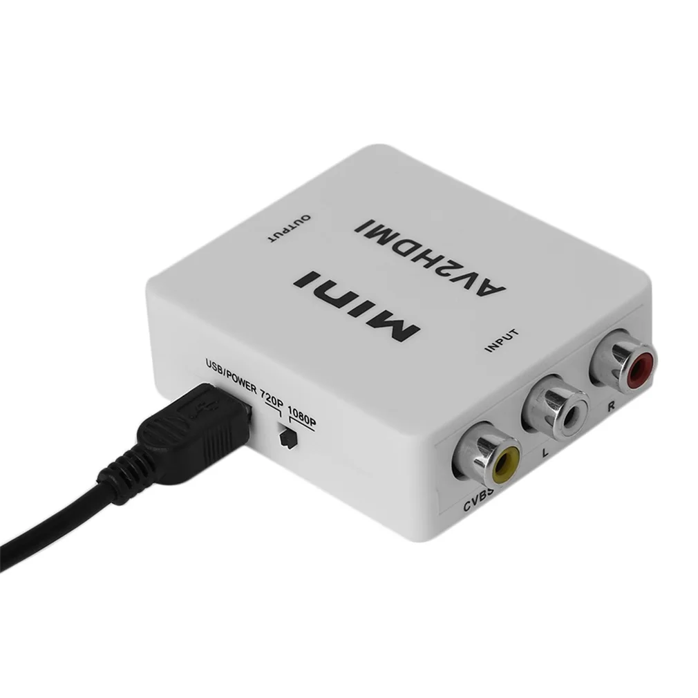 Универсальный мини 1080P AV в HDMI адаптер конвертер ANQ-M609 Профессиональный для ПК ноутбук планшет DVD HDTV
