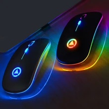 Rato sem fio rgb bluetooth computador mouse gaming silencioso recarregável ergonômico mause com led backlit usb ratos para computador portátil