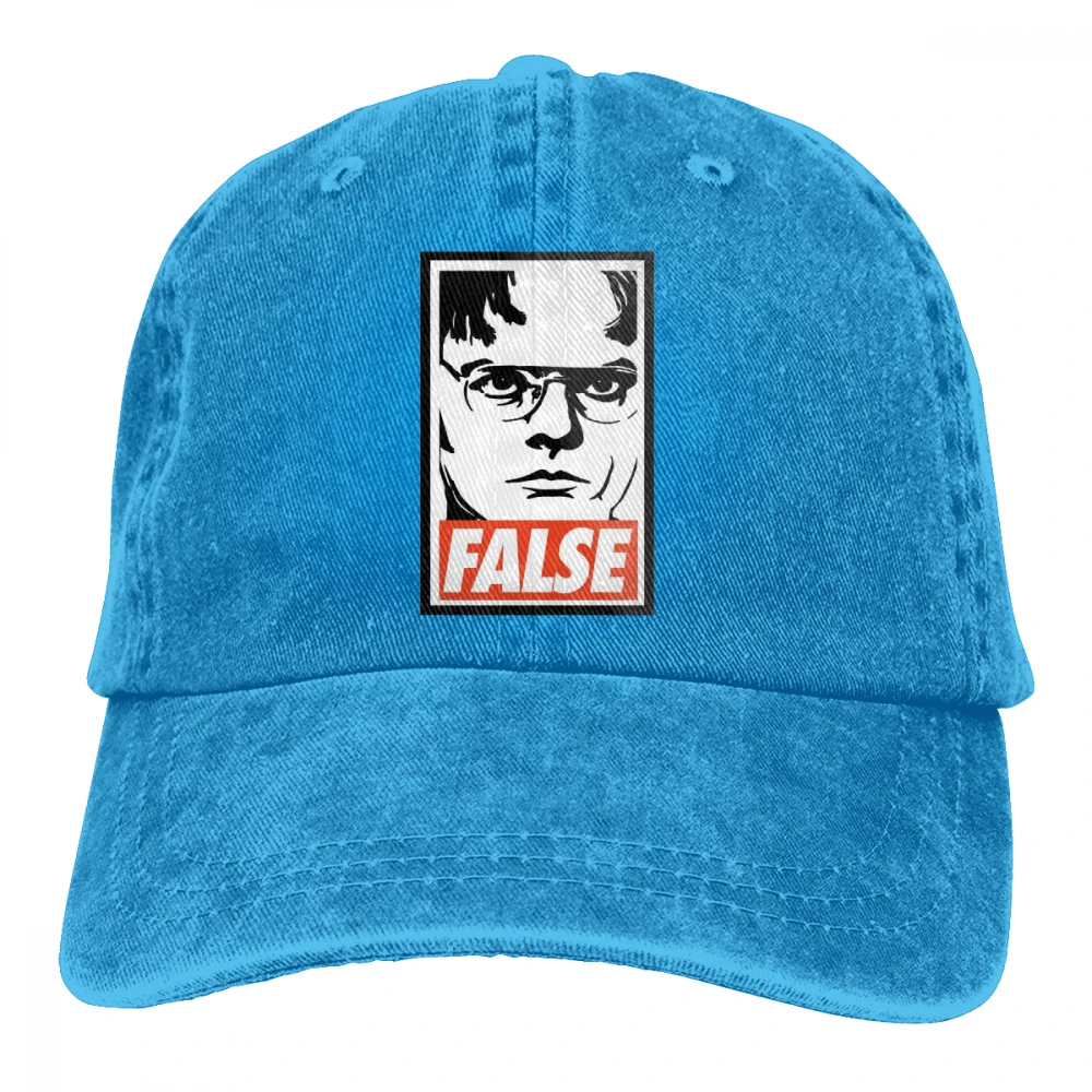 Dwight Schrute ложный Casquette глубокий Хизер унисекс Мужские Женские джинсовые бейсболка с ремешком кепки Регулируемый Гольф папа шляпа