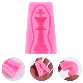 

6PCS/Set Chess Piece Shape Silicone Safe Funny Lovely Chocolate Mold Fondant Mold Holiday Cake Mold for Home Kitchen