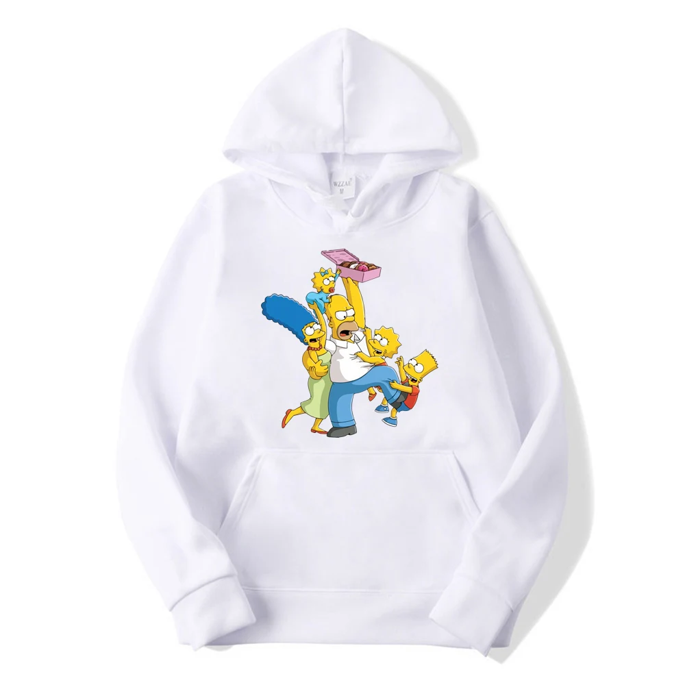 Casual The Simpsons Print Hip Hop long Sleeve Men's and Women's Funny hoodie Harajuku Sweatshirt Top Casual The Simpsons Print Hip Hop long Sleeve Men's and Women's Funny hoodie Harajuku Sweatshirt Top