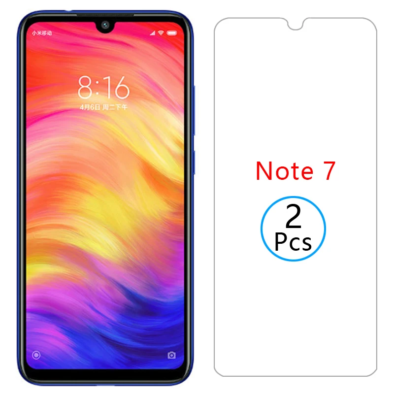 protective glass on redmi note 7 screen protector tempered glas for xiaomi ksiomi readmi not note7 not7 film global xiomi xiami | Мобильные