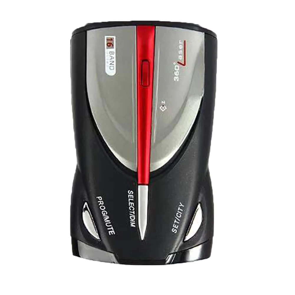 360 Degree Car Speed Detector LED Display Accurate Detection Speedometer Voice Alert Device English Russian Switchable
