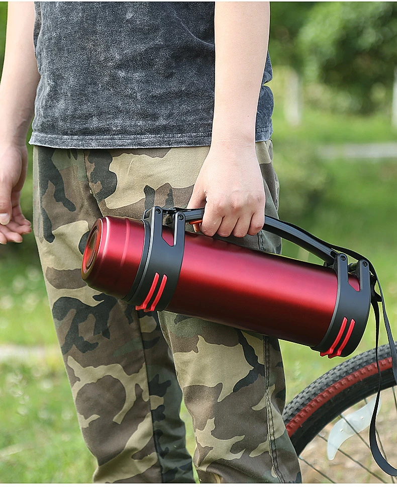 1.2L~ 3LThermos мода на каждый день на открытом воздухе автомобильной Нержавеющая сталь термос для воды Портативный изоляции вакуумная фляга