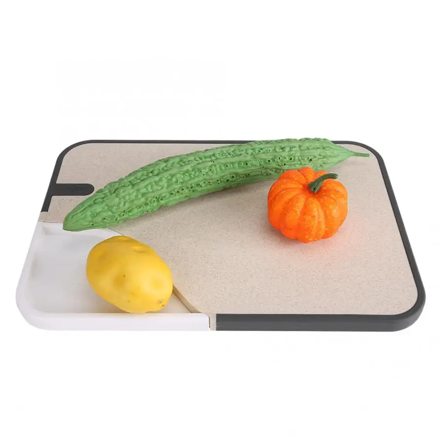 as shown Durable Double-side Non-slip Fruit Vegetable Cutting Chopping Board for Home Kitchen Use Rectangle Classification Chopping Board - Цвет: as shown