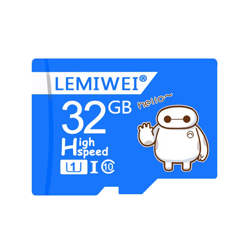 LEMIWEI Baymax, высокое качество, TF карта, 64 ГБ, класс 10, водонепроницаемая карта памяти, 32 ГБ, Мини карта для телефона, планшета, ПК, водонепроницаемая - Емкость: 32 Гб