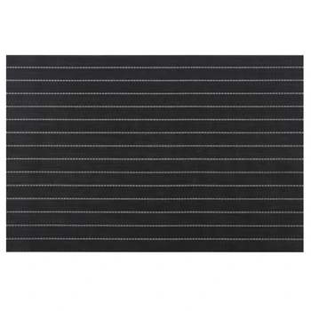 

6-Piece Stripe Placemats PVC Table Mats Heat Insulated Pad Rectangle Washable Placemats Table Decor