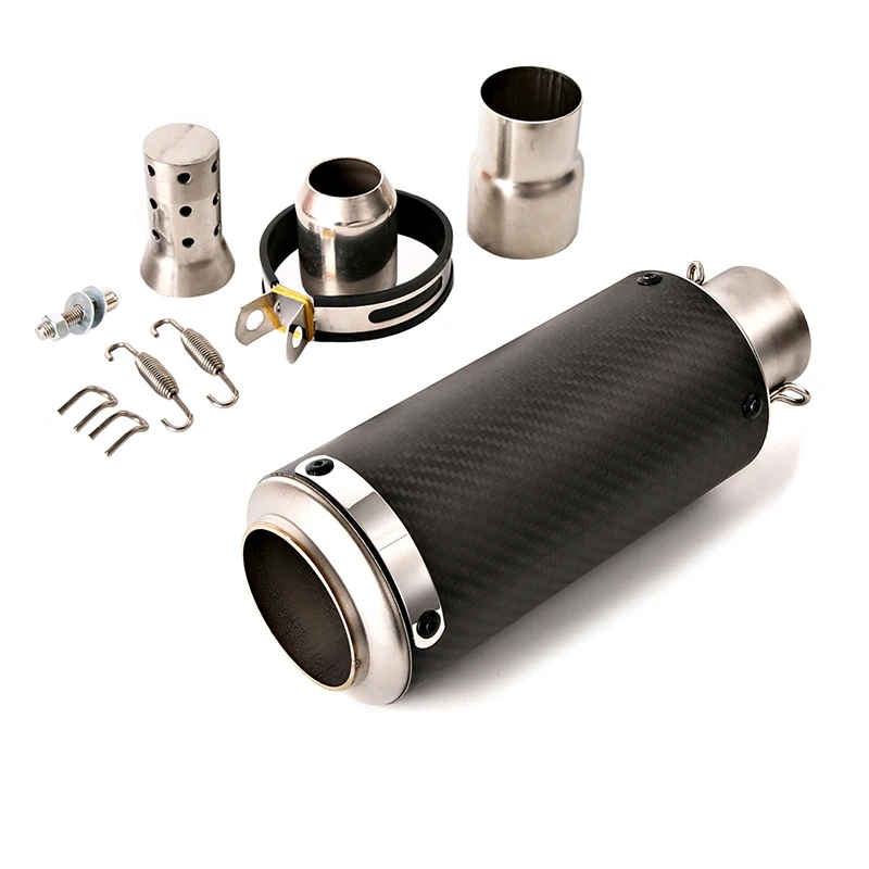 

Глушитель выхлопной трубы из углеродного волокна 60,5 мм, задний выхлопной глушитель для мотоцикла со съемным глушителем дБ для YZF-R1 RSV4 CBR1000RR Panigale 959