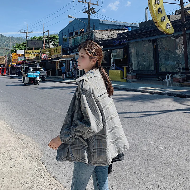 

Double Breasted 2019 Autumn Fashion Hooded Long Sleeve Slimming Mid-length Waist Hugging Trench Coat