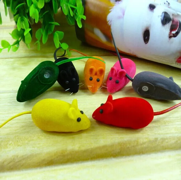 Color random Забавный Звук Жевательная игрушка игрушечная Мышь Крыса котенок питомец собака пуп играть скрипучий - Цвет: Color random