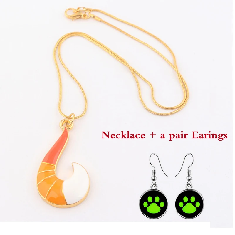 Necklace and Earring Ожерелье с божьей коровкой кошка Нуар Леди Жук желтый крючок длинный кулон ожерелье подарки девушки аксессуары женское ожерелье и серьги наборы - Окраска металла: Necklace and Earring