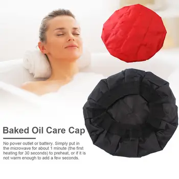 

Microwavable Heating Cap Dyed Hair Oil Cap Hot Cold Dual Use Hat Hair Care Cap Cordless Heated Deep Conditioning Cap
