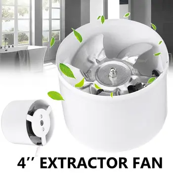 

4inch Silent Bathroom Kitchen Inline Wall Mounted Ventilation Extractor Fan